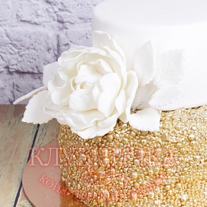 Свадебный торт "Стильное золото" 1800руб/кг